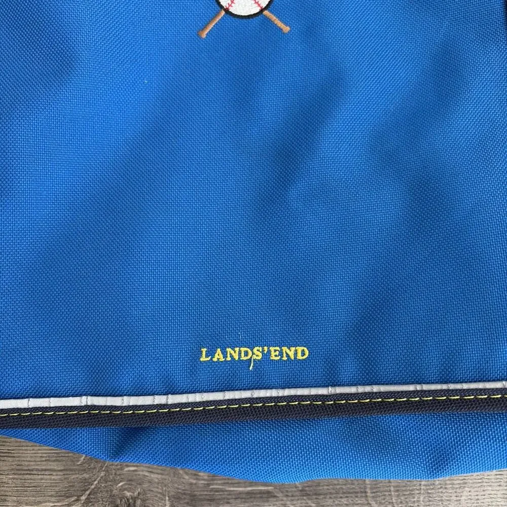 Lands End Kids Laptop Messenger Bag Blue 15